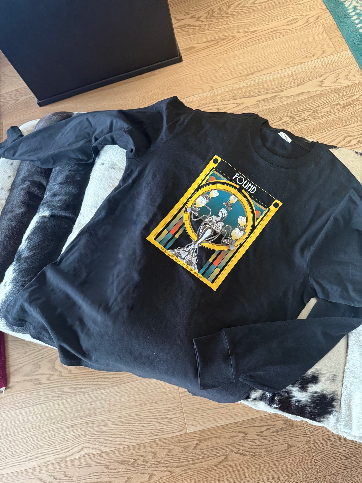 FOUND black long-sleeve t-shirt